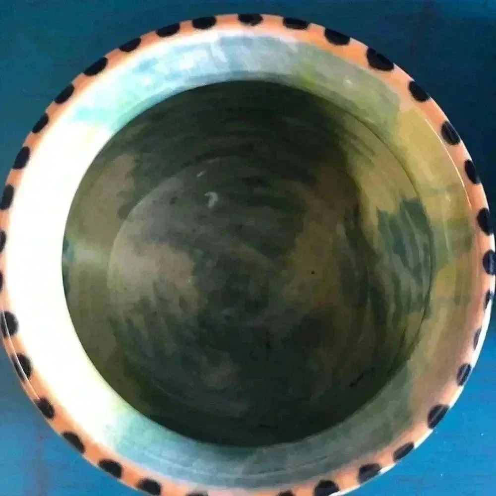 Handmade Swirl Ceramic Vase - Picture 3 of 4